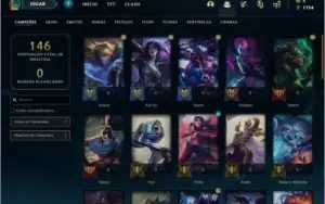 Conta prata 1 MAIN ADC com 42 champs 12 skins