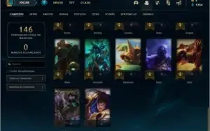 Conta prata 1 MAIN ADC com 42 champs 12 skins