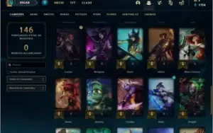 Conta prata 1 MAIN ADC com 42 champs 12 skins