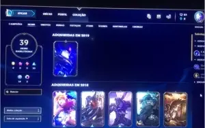 Conta League Of Legends - 39 skins