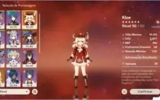 ar54 , klee com atlas celestial, mona, diluc, albedo e etc
