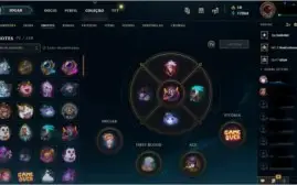 Conta Top de League of Legends LVL 315 465 Skins e Plat 4