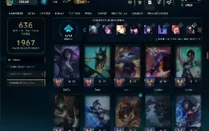 Esmeralda 4 com 130 Champs e 77 Skins (SUP / ADC) -Nivel 525
