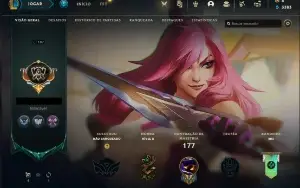 Conta de League of Legends, Platina 1 Soloq/ Diamante 1 Flex