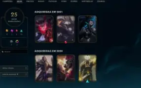 Conta de League of Legends, Platina 1 Soloq/ Diamante 1 Flex