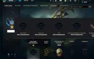 Unranked com 95 Champs e 20 Skins ( MONO JG )