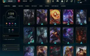 Ferro 2 com 105 Champs e 129 Skins ( JG / TOP )