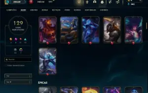 Ferro 2 com 105 Champs e 129 Skins ( JG / TOP )