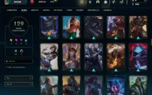 Ferro 2 com 105 Champs e 129 Skins ( JG / TOP )