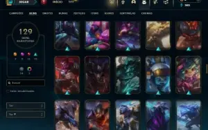 Ferro 2 com 105 Champs e 129 Skins ( JG / TOP )