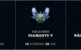 CONTA DIAMANTE 5 LEAGUE OF LEGENDS