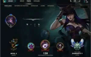 CONTA DIAMANTE 5 LEAGUE OF LEGENDS