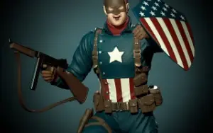 Captain America 1945  3D STL