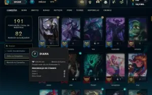 Prata 3 com TODOS os champs e 151 Skins + 2 Prestigios
