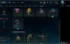 Conta LoL 4 anos, mmr Diamante 1. Nivel 412/101 Skins