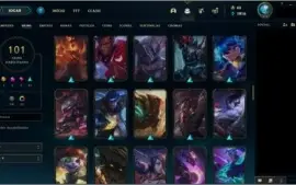 Conta LoL 4 anos, mmr Diamante 1. Nivel 412/101 Skins