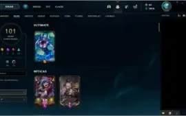Conta LoL 4 anos, mmr Diamante 1. Nivel 412/101 Skins