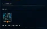 Conta LoL 57 champs e 14 skins