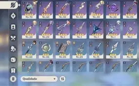 Ar40. Klee + zhongli e kequing banner garantido