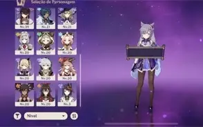 Ar40. Klee + zhongli e kequing banner garantido