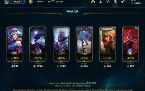 Conta ouro 4 com 25 Champs e 3 Skins ( EMAIL NÃO CONFIRMADO)