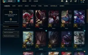 Conta prata 4 com 40 Champs e 24 Skins + 5 Fragmentos