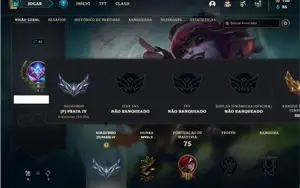 Conta prata 4 com 40 Champs e 24 Skins + 5 Fragmentos