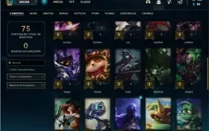 Conta prata 4 com 40 Champs e 24 Skins + 5 Fragmentos