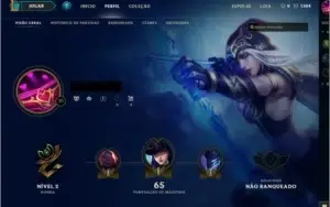 Conta League of Legends lvl 30 UNRANKED
