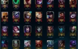 Conta PLATINA 3 110 CAMPEÕES 18.5K EM SKINS