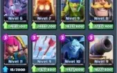 Conta lv 11 com cartas quase maximizadas