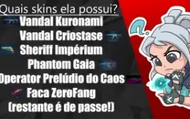 Conta FA com mais de 500 reais em skin!
