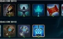Conta com Kayle Juiza, Rammus Rei, ícones raros e etc