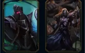 Conta com Kayle Juiza, Rammus Rei, ícones raros e etc