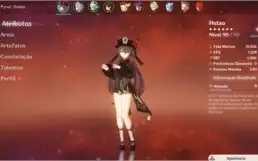 CONTA GESNHIN: HUTAO, GANYU, EULA, DILUC C1,OUTROS 5* E AMOS