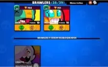 CONTA BRAWL STARS TODOS BRAWLERS FULL
