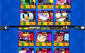 CONTA BRAWL STARS TODOS BRAWLERS FULL