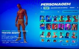 (Pra Vender Hoje !!!) Conta Fortnite Com Travis E Muitas Ski
