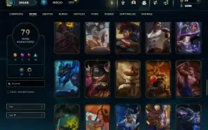 Unranked com TODOS os Champs e 79 Skins (Criada em 2012)