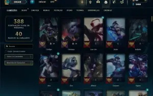 Unranked com TODOS os Champs e 79 Skins (Criada em 2012)