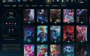 Unranked com TODOS os Champs e 79 Skins (Criada em 2012)
