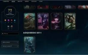 Conta LoL Desde o BETA! Muitas Skins !