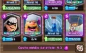 Clash Royale Nvl 10 arena 11 com 8 cartas lendarias