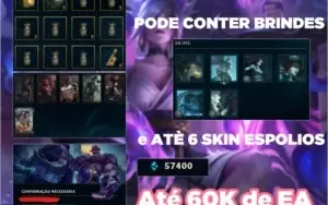 CONTA SMURF (BR SERVER) ESCOLHA SUA SKIN 60 MIL DE EA