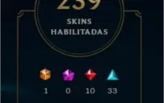 Conta LOL 2010 - raridade - 239 skins - lvl 238 - all champs