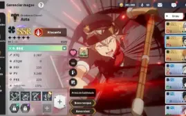 Black Clover M - Red Asta Leopold - 3 SSR Card - Seletivo ON