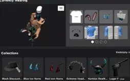 Conta roblox 100k+gastos korblox, red iron horns e etc