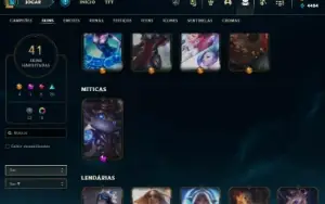conta lol ex-mestre mmr alto