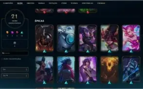 Conta League of Legends - Elo Prata IV - LVL 85