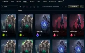 Conta League of Legends, servidor EUA, 280+ skins